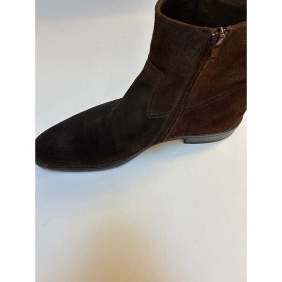 To Boot New York Adam Derrick Mens Brown Suede Side Zip Boots 10.5 Made in Italy main image 2